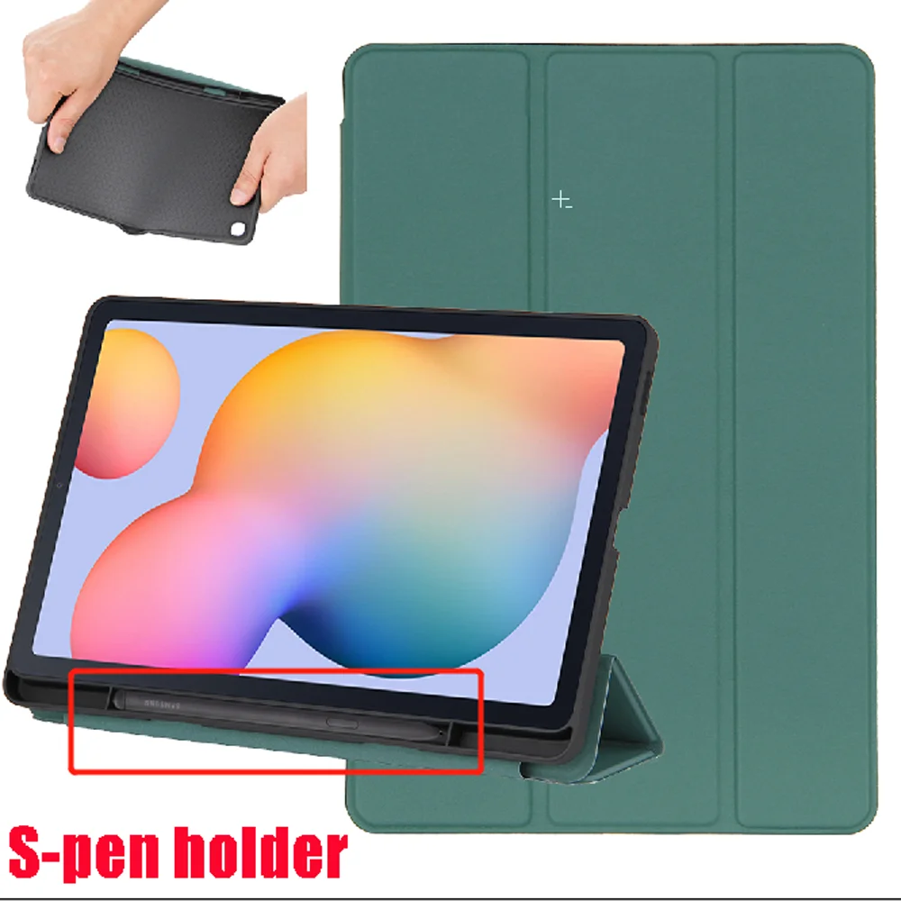 Чехол для Samsung Galaxy Tab S6 Lite 10 4 дюйма мягкий чехол из ТПУ искусственная кожа планшет