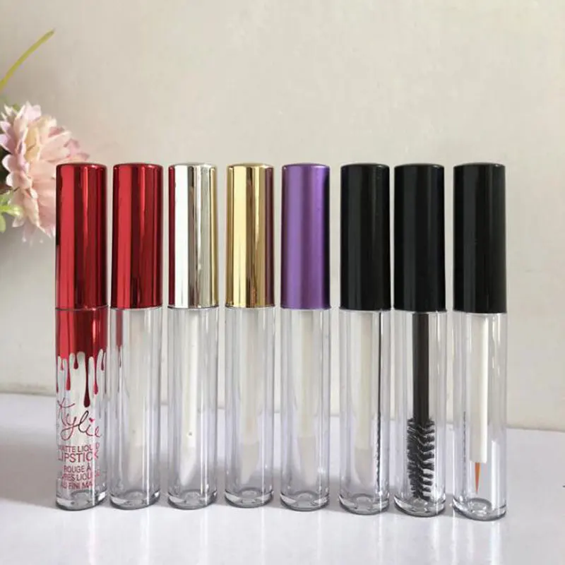 

1.5ml 25pcs/lot Lipgloss Container Refillable Cosmetic Packaging Travel Bottle Fashion Color Lipgloss Wand Tubes Lip Gloss Tube