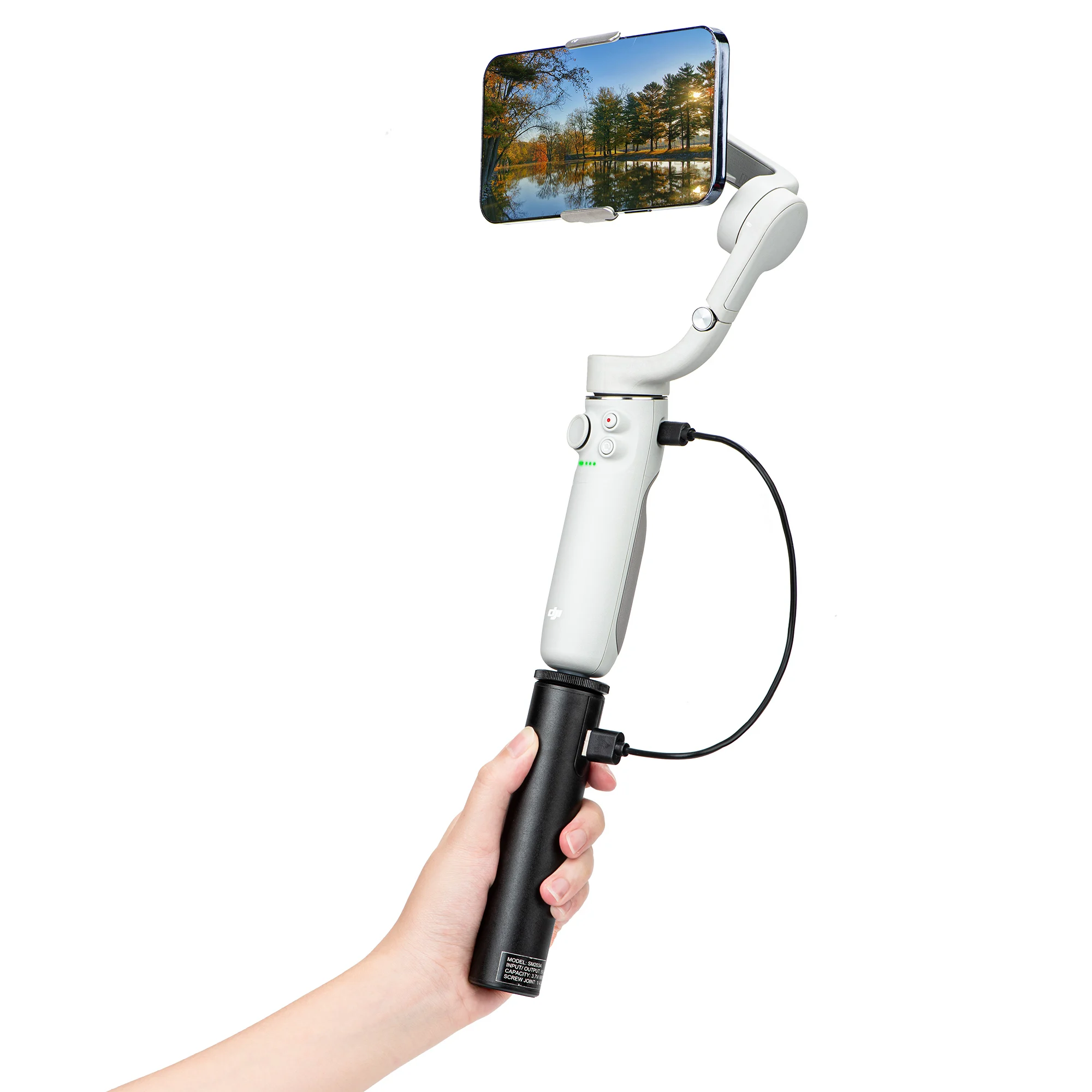 Ручной перезаряжаемый ручной держатель для Dji Om5 Gimbal Charger Выдвижная селфи-палка