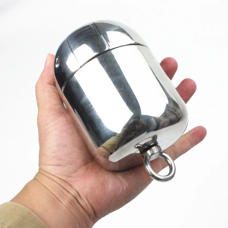 Мужской кротальный кулон из нержавеющей стали 6 размеров противоударный для яиц