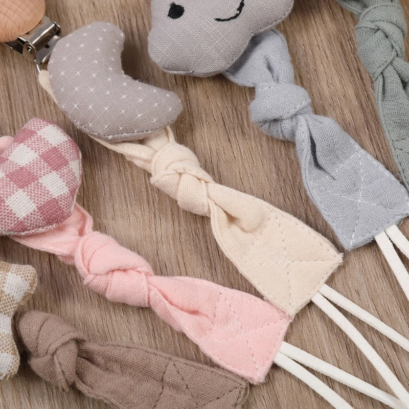 

1PC Baby Pacifier Chain Cotton Pacifier Clips Nipple Holder Baby Teething Chain
