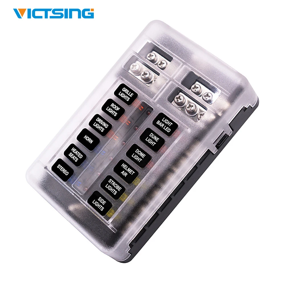 Универсальный автомобильный предохранитель 12 32 В постоянного тока держатель