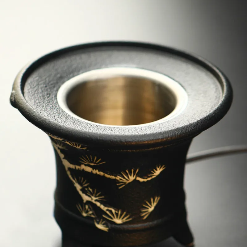 

Vintage Creatvie Electrical Oil Burner Charcoal Ceramic Incense Holder Essential Oils Diffuser Encensoir Room Smell AC50XX
