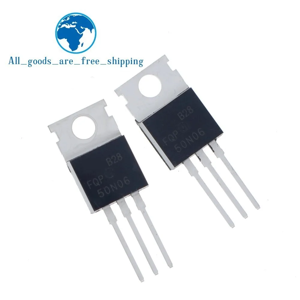10 шт. FQP50N06 50N06 МОП-TO-220 N-CH 60V 50A