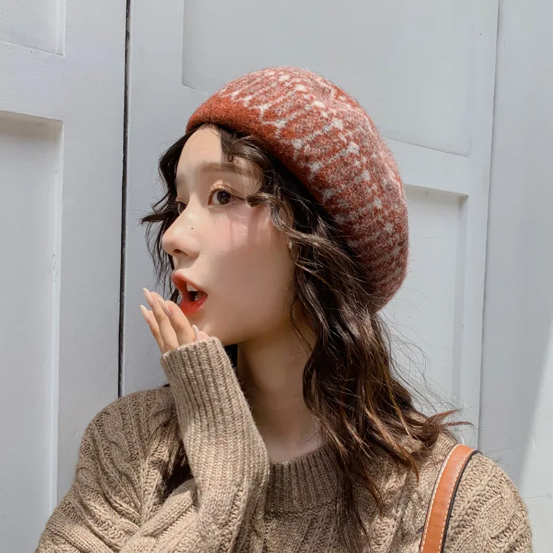 

Bohemia Style Beret Hats Women Autum Winter Wool Octagonal cap Girl's Artist Painter Hat Female Fashion Hip Hop caps 2019 new