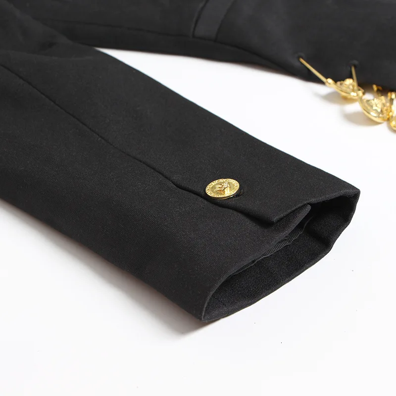 

Large Brooch Adorned Women Suit Jacket 2021 Spring-Summer Mesh Panel Long-Sleeve Slim-Fit Jacket