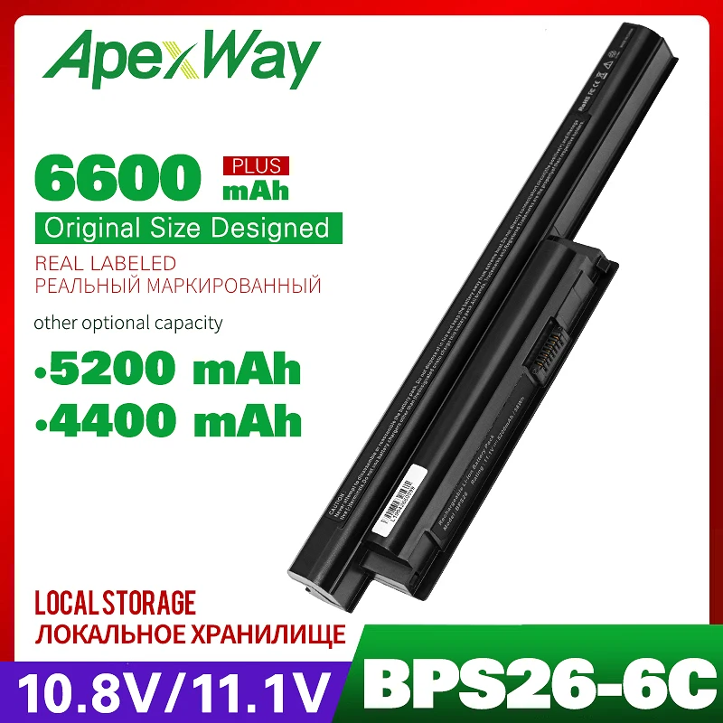 10,8 v ноутбук Батарея для SONY BPS26 BPL26 VGP-BPL26 VGP-BPS26 VGP-BPS26A для VAIO SVE14115 SVE14116 SVE15111 SVE14111 SVE141100C