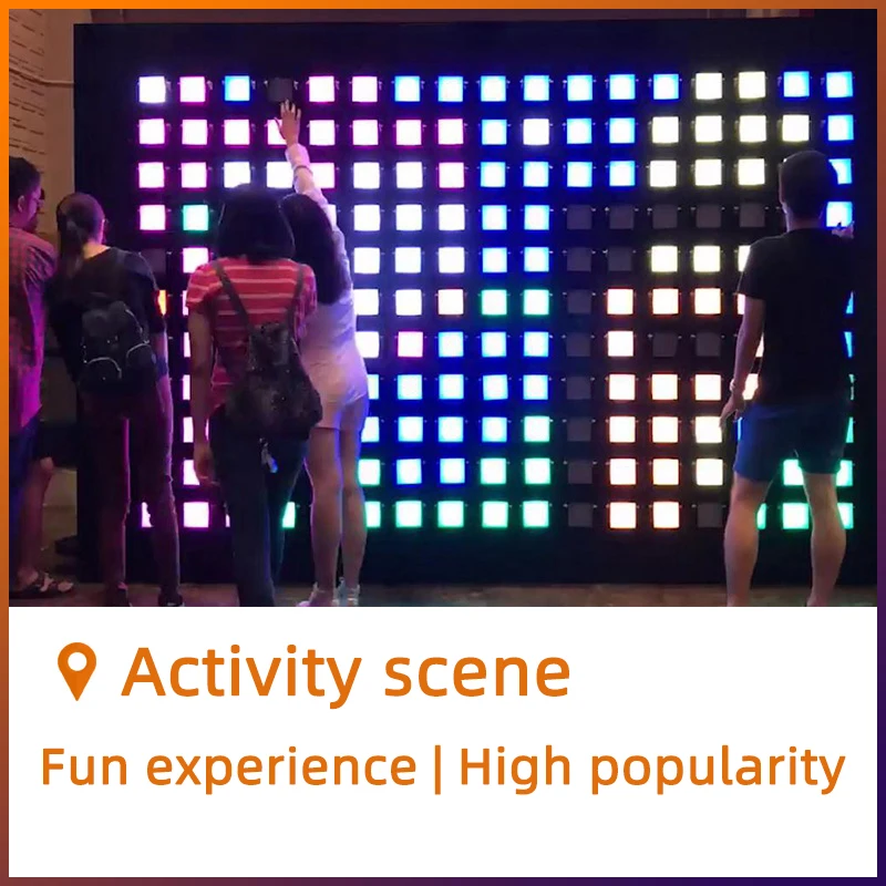 Взаимодействия 8 битный пикселей настенный сенсорный выключатель Цвет изменение