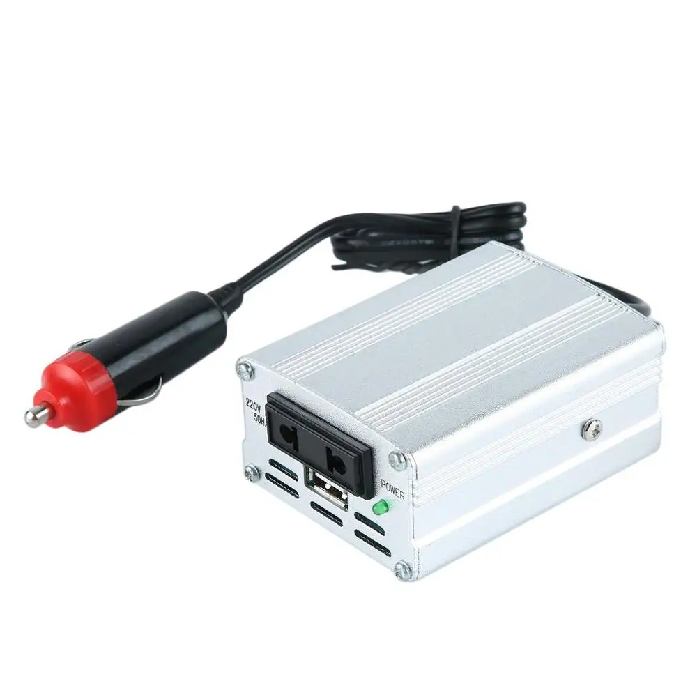 Автомобильный преобразователь напряжения серебристый 700 Вт от 12 В до 110 В/220