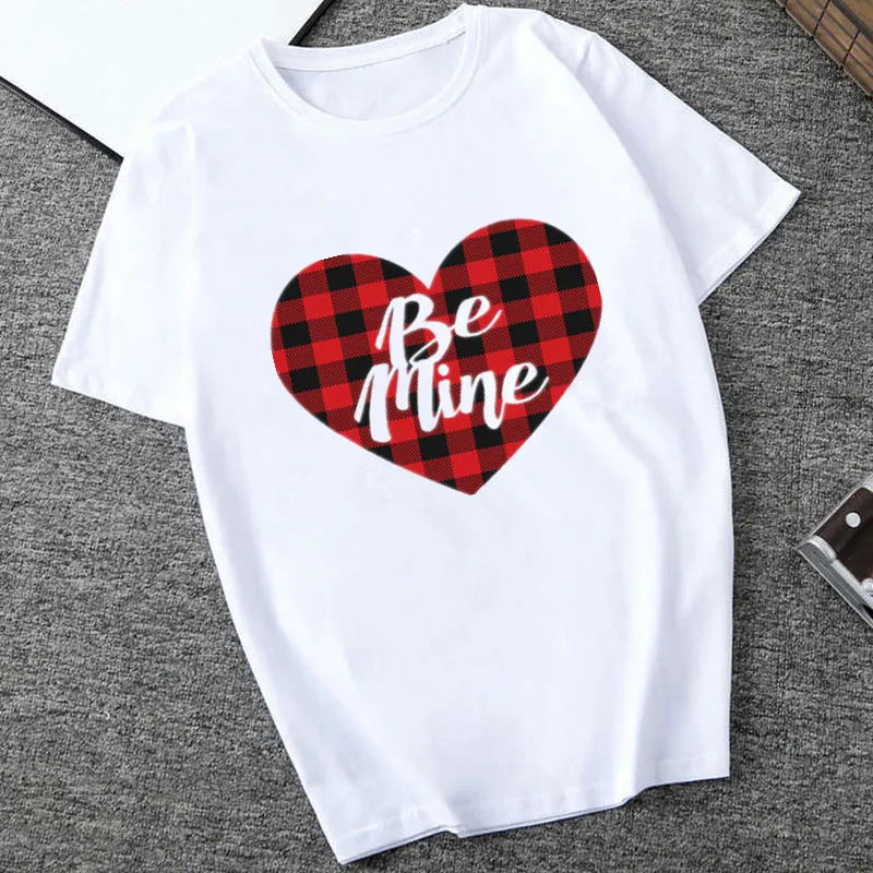 Футболка женская повседневная с принтом сердец топ коротким рукавом в стиле