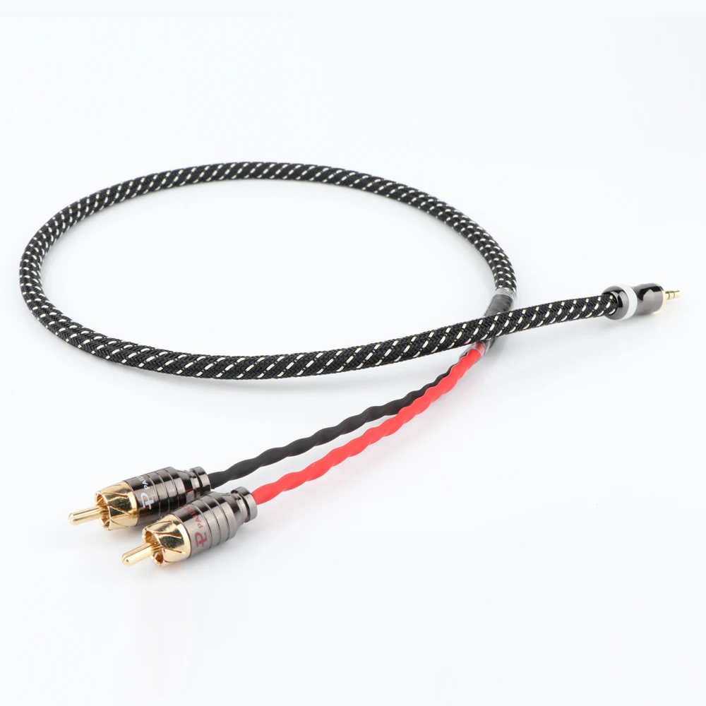 

Canare L-4E6S Hifi Audio Cable 3.5mm Plug To Rca Cable Audio Signal Wire AUX Cable Convert RCA Plug