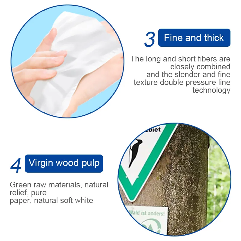 10 Rolls Comfortable Native Wood Pulp Toilet Paper Coreless Roll Household Soft Primary Color Towels | Дом и сад