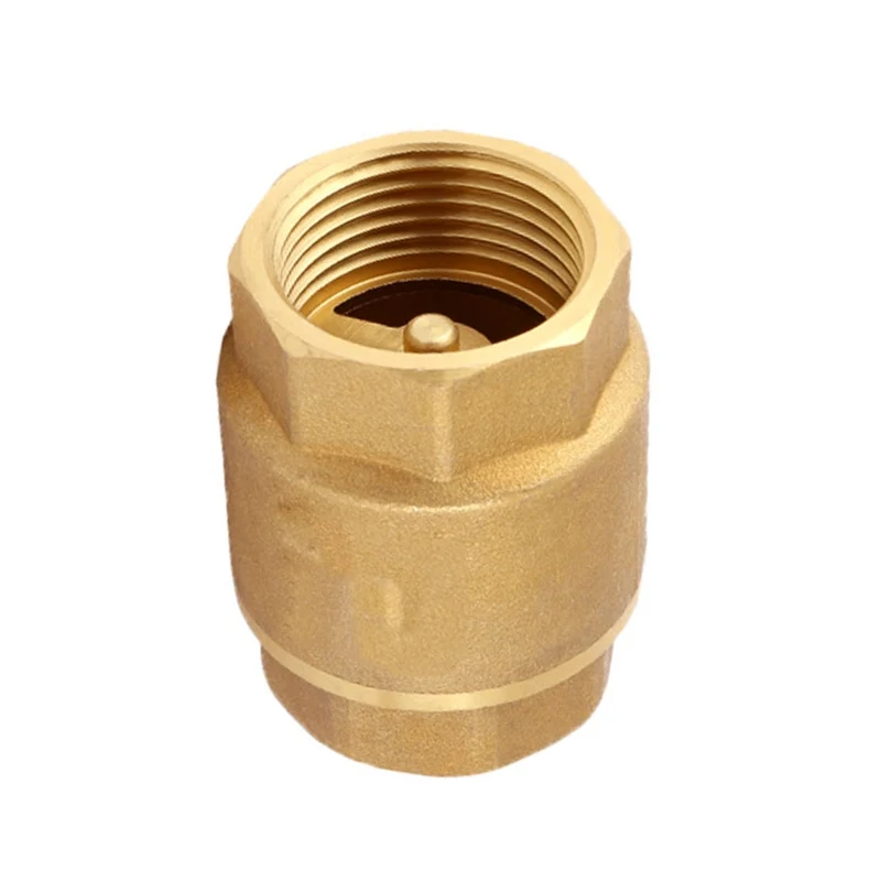 Латунный вертикальный пружинный обратный клапан с внутренней резьбой BSP 1/2 дюйма