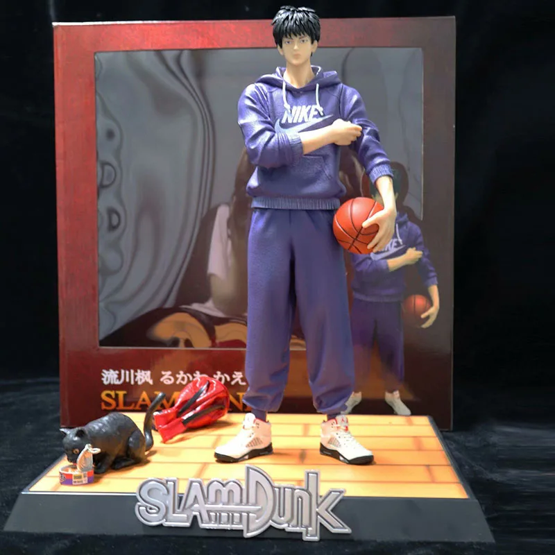 

Slam Dunk Rukawa Kaede Action Figure 1/6 scale painted figure Rukawa Kaede Bicycle Cat PVC figure Toys Brinquedos Anime