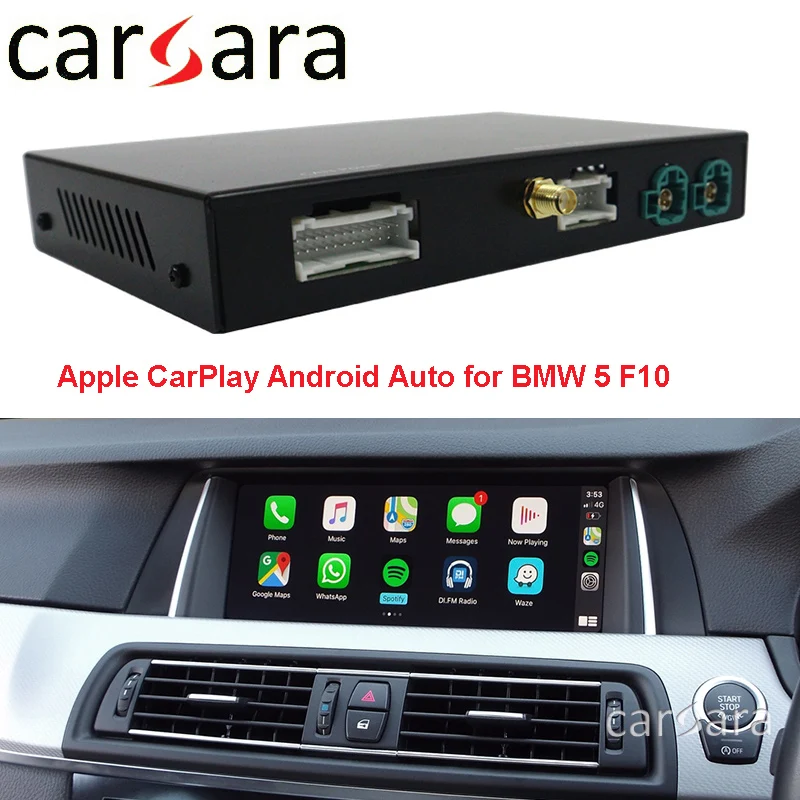 Автомагнитола B M W 5 6 7 series F10 F11 F07 F18 F01 F02 F03 F04 F06 F12 F13 Wiress CarPlay Android обновленная