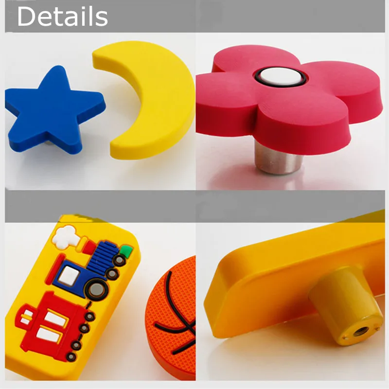 Детские ручки для мебели Мультяшные и шкафа круглые ящиков с облаком из ПВХ