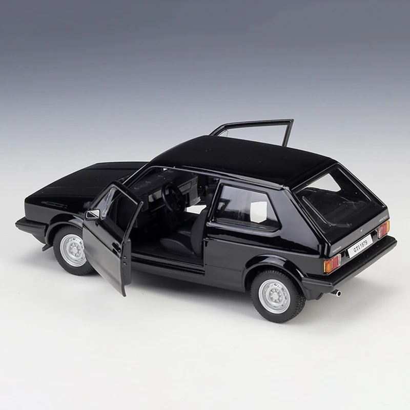 Модель автомобиля Maisto Bburago VW 1979 Golf Mk1 GTI черно красная литая модель игрушечного
