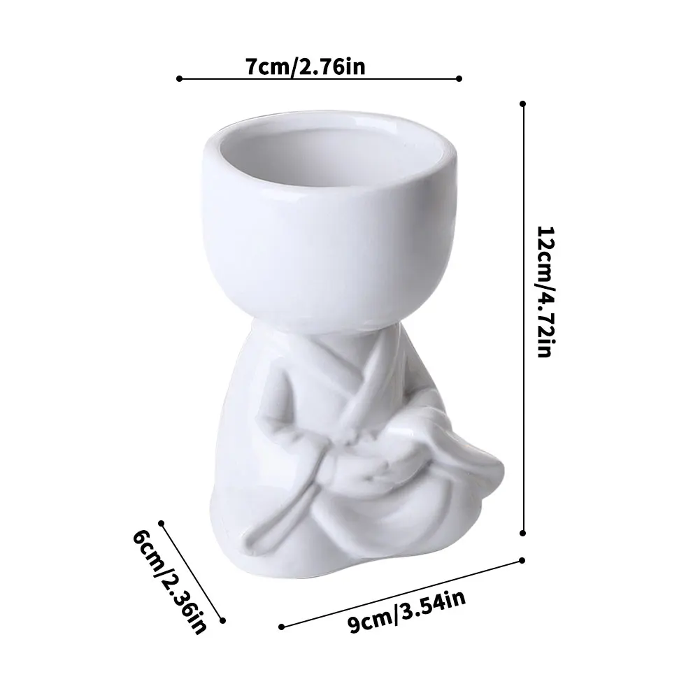 

Creative Humanoid Ceramic Cartoon Flower Pot Vase Cactus Plant Pot Ceramic Crafts Fleshy Flower Vase Home Container Decoration