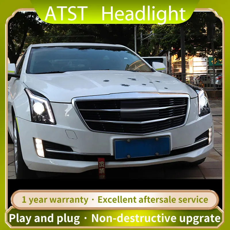 

Фара в сборе для Cadillac Ats Atsl 2014-2017 светодиодный лампы для модели GTR с сигналом поворота