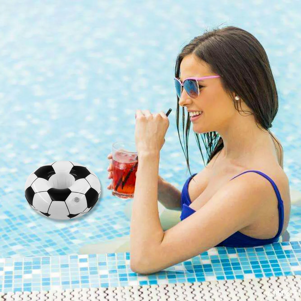 Posavasos inflable de flamenco para piscina, mini posavasos acu&aacute;ticos vaso flotante, soporte para piscina, juguete Flotador para bebidas, c&iacute;rculo hinchable, posavasos para piscina-2