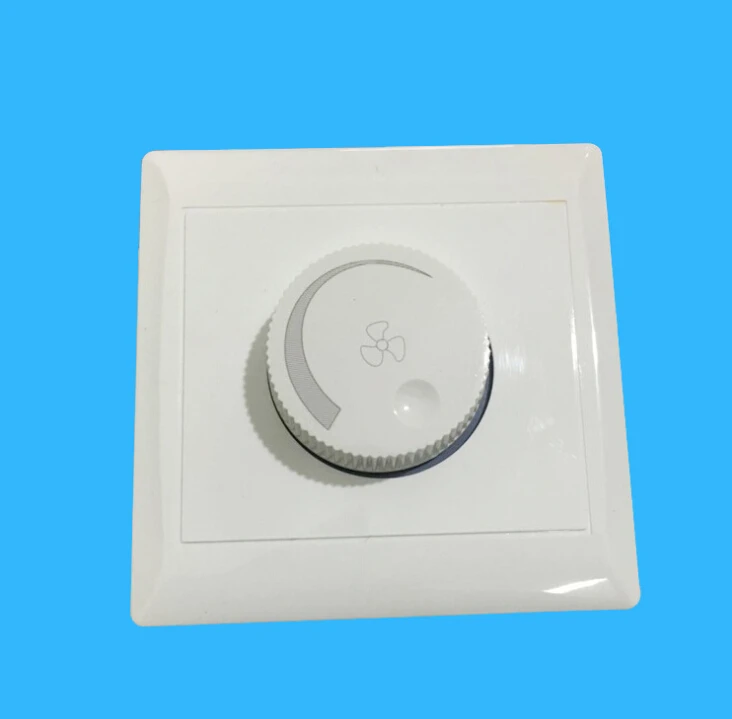 

1pc 220V 10A Adjustment Ceiling Fan Speed Control Switch Wall Button Dimmer Switch 'lirunzu