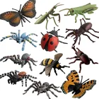 Модель насекомых в виде животных, игрушки, образовательные материалы, реалистичные насекомые, пластмассовый розыгрыш, забавная коллекция, детская игрушка