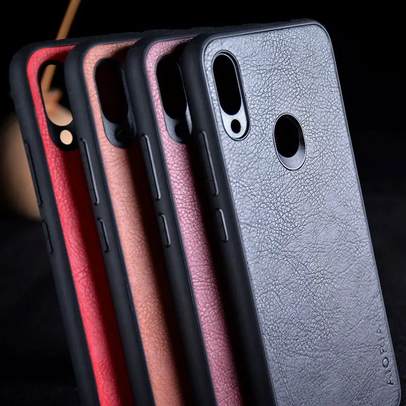 Для xiaomi redmi note 7 8 pro Чехол funda роскошный кожаный винтажный кожа с рисунком Litchi capa чехол для xiaomi redmi note 7