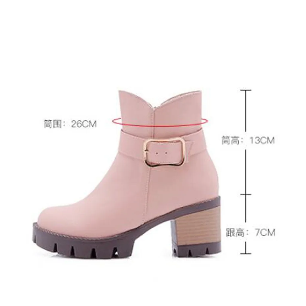 Slip On Women Ankle Boots Pointed Toe PU Leather Low Heels Shoes Woman Booties Sexy High Size#g2 | Обувь