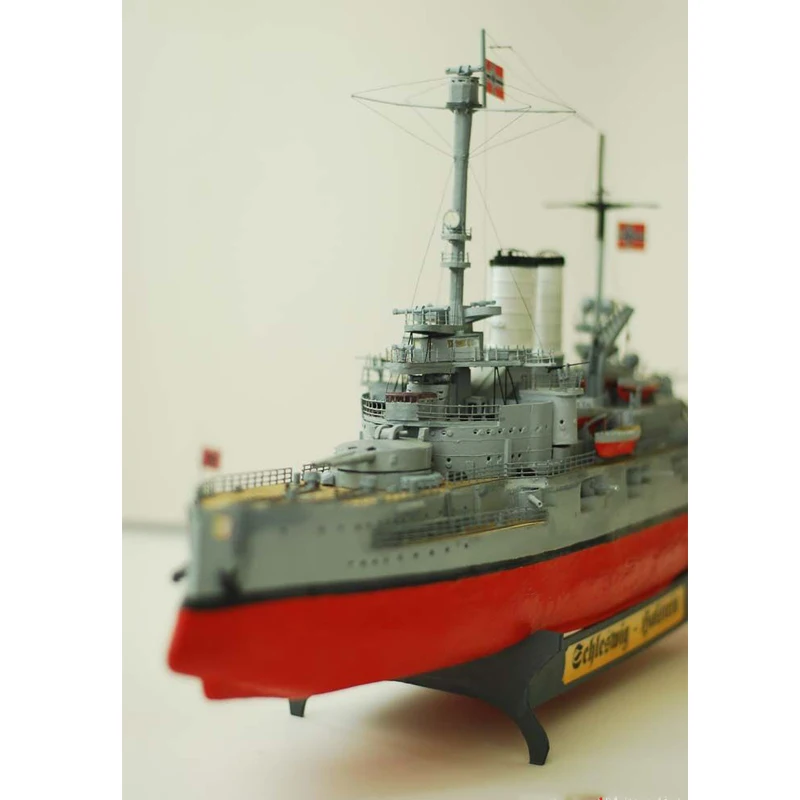 Модель карты корабль игрушка масштаб 1:200 Немецкий SMS Schleswig Holstein Battleship 66 см