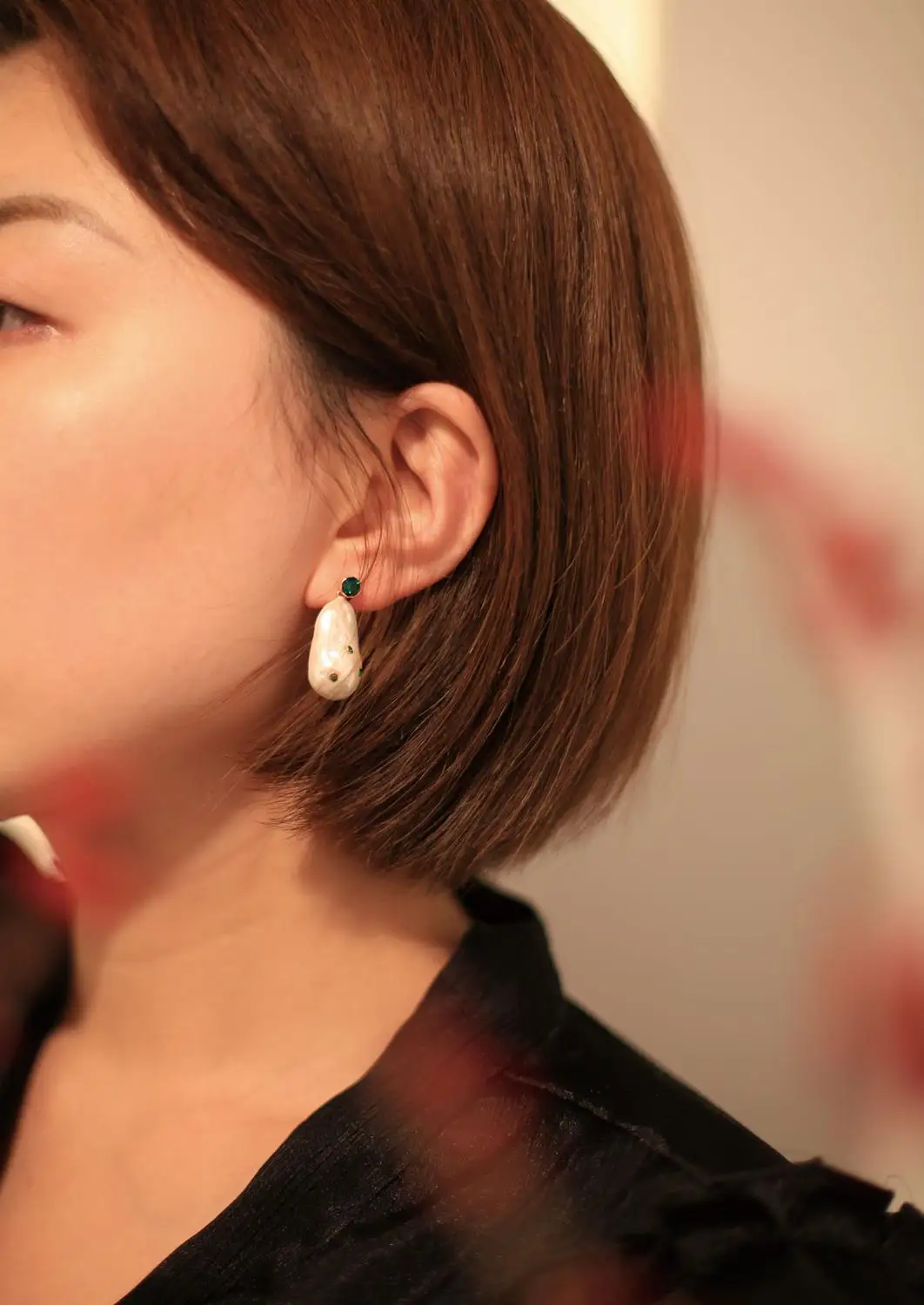 

Rispada EH23005 vintage and elegant natural pearl earrings