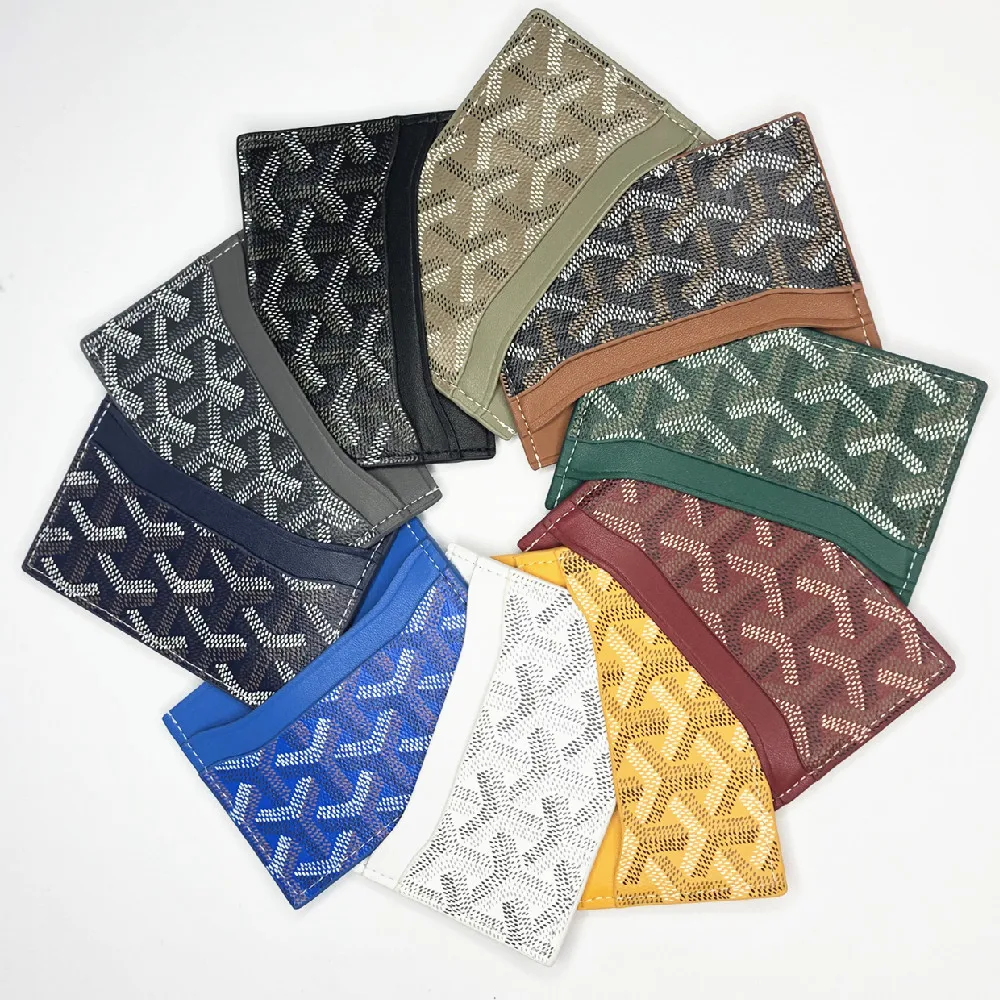 

2021 New Fashion Card Men's and Women's Small Storage BAG Leather Element Wallet ID