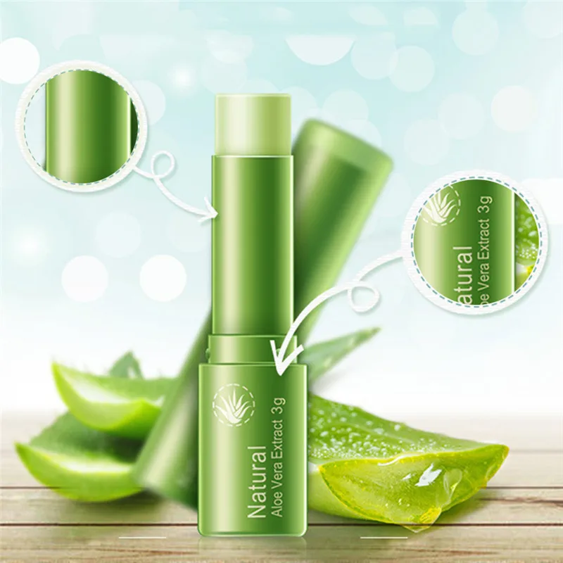 Бальзам с алоэ натуральные растительные сладкие губные помады увлажняющие