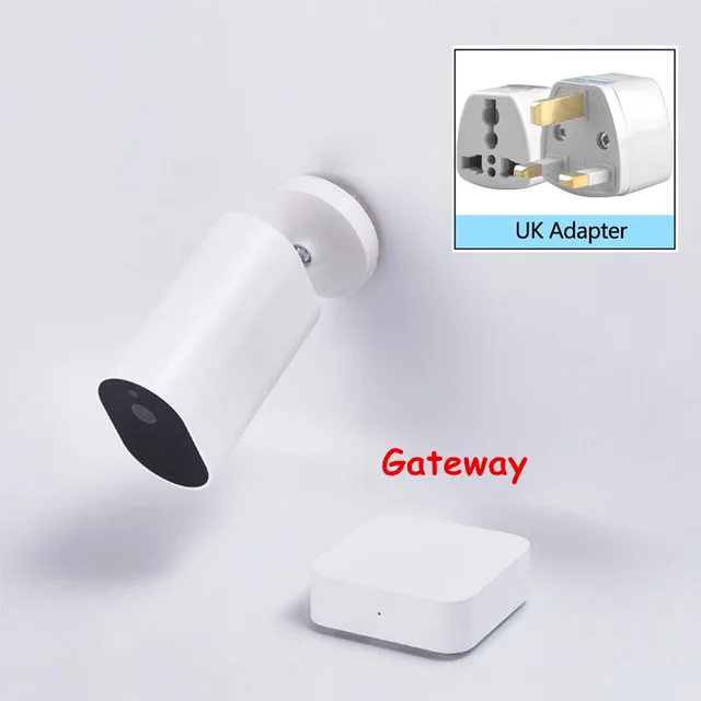 add UK Adapter Xiaomi Mijia Smart camera battery CMSXJ11A 1080P 120 градусов F2.6 AI Humanoid обнаружения IP Беспроводная камера s Cam - Цвет: add UK Adapter