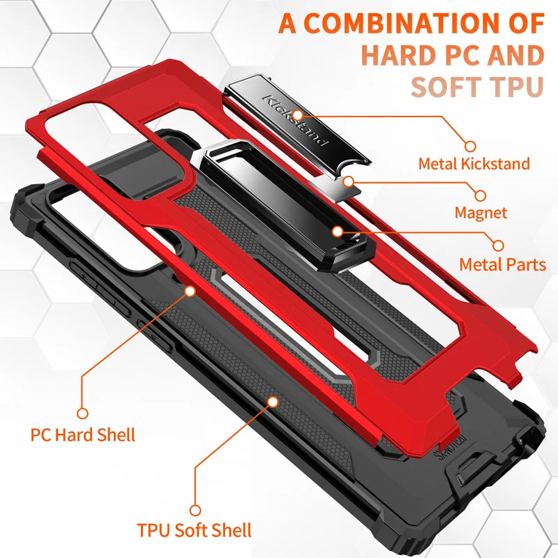 

Shockproof Kickstand Phone Case For Samsung Galaxy Note 20 5G Car Bracket Protective Cover For Samsung Galaxy NOTE 20 Ultra 5G
