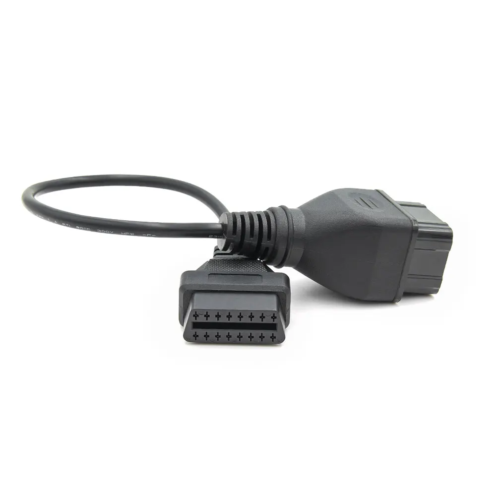 Для ГАЗ 12Pin дизельный мужчина к OBD2 16Pin Женский адаптер автомобильного