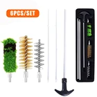 Набор для чистки пистолета с тактическим ружьем, 6 шт.компл., 20 г, Набор щеток с алюминиевым стержнем, набор для чистки стержня, ружья, пистолета, трубки, бочонка