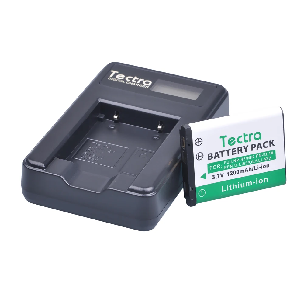 Аккумулятор Li 40B EN-EL10 42B Li-42B зарядное устройство с ЖК-дисплеем для Olympus FUJI FILM fuji NP-45