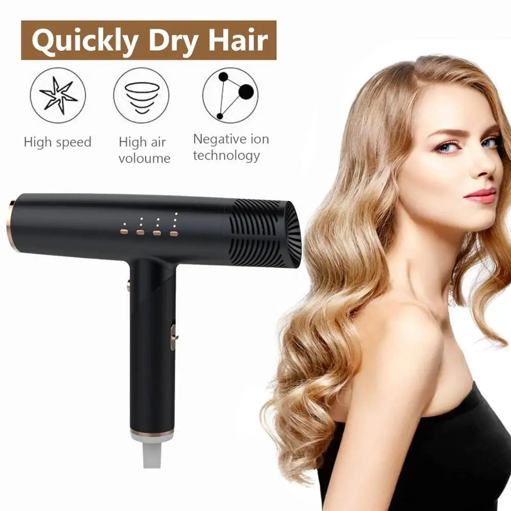 

Hair Dryer Intelligent Temperature Control Fast Healthy And Frizz-Free Blow Drying Professional Dryer For Smoother Hairdryer