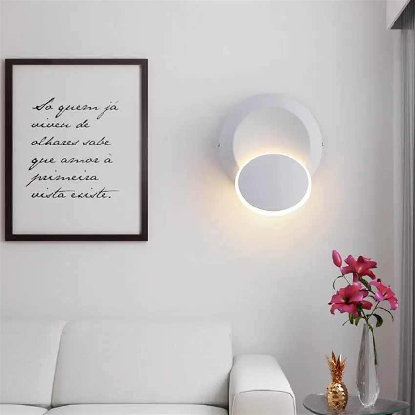 Светодиодная настенная лампа с углом поворота 360 градусов регулируемые