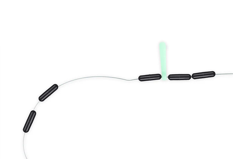 

120pcs/set 6pc in 1 Resistance Space Beans Stopper Not To Hurt The Line Vertical Beans Fishing Tackle Accessories B473