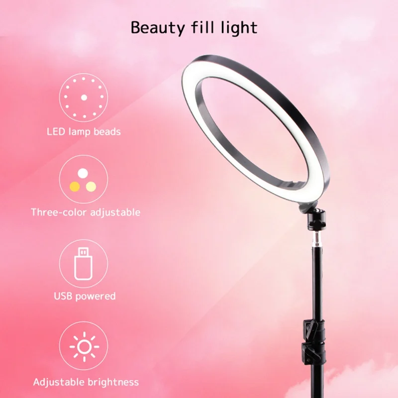 

Selfie Ring Lamp Led Ring Light Selfie With Tripod Ring For Selfie Phone Video Photography Lighting For Youtube Phone Holder