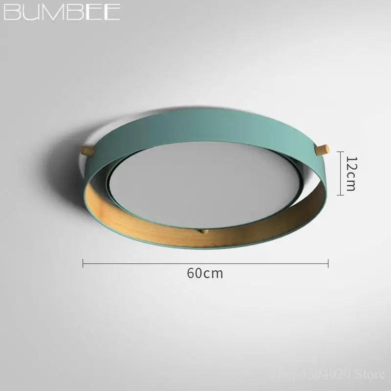 Скандинавский дизайнерский круговой потолочный светильник для гостиной простая