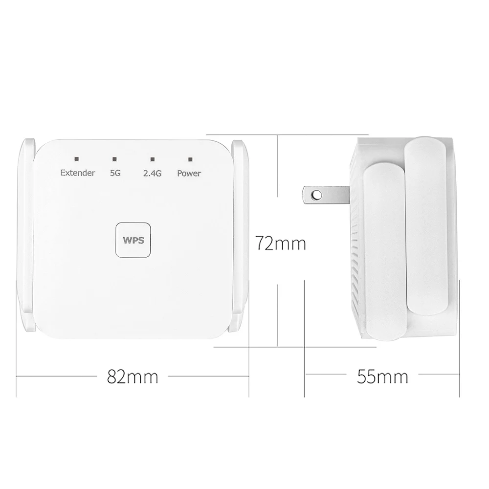 Wireless WiFi Repeater Extender 2.4G/ 5G Booster 300/1200Mbps Amplifier Large Router Range Signal Repeator Access Point | Компьютеры и