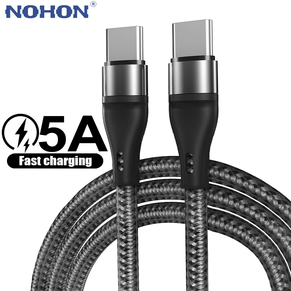 Кабель PD USB C-USB Type C для MacBook iPad Pro планшета Samsung Xiaomi POCO 60 Вт 2 м зарядное устройство