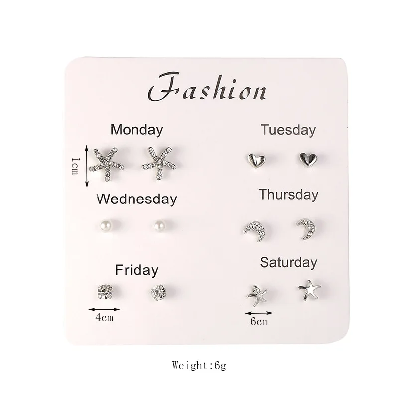 Взрывные модели Джокер набор сережек комбинация листьев циркон серьги ювелирные