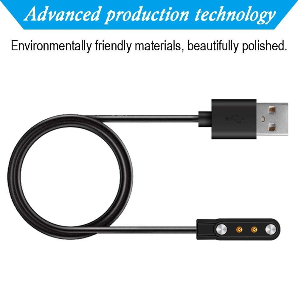USB Magnetic Charger Cable Cord Safety Fast Charging Dock Cradle Power Adapter For IWO W26 / W26+ Plus Smart Watch Accessories |