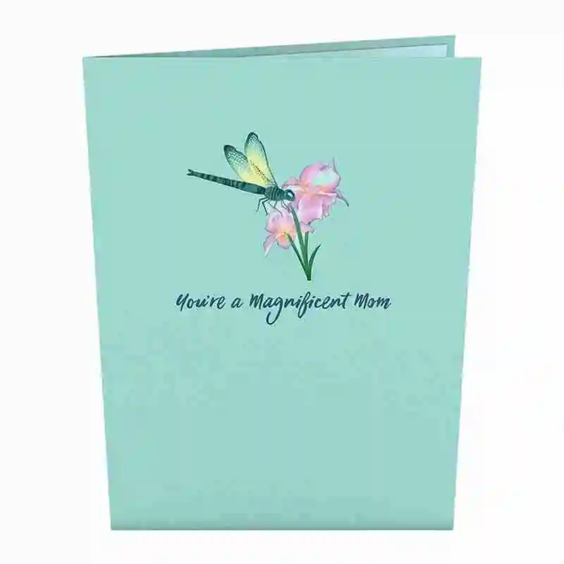 

Mother's Dragonfly 3D Card Up Card Handmade Greeting Postcard Card Day Mother's For Your Gifts Mom Z3D8