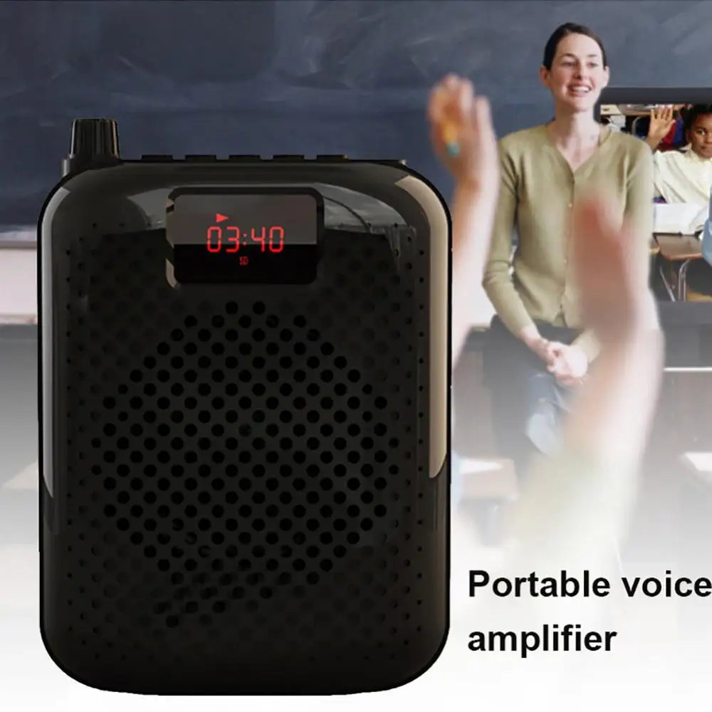 K500 Microphone Bluetooth-Loudspeaker Portable Auto Pairing USB Charging Voice Amplifier Megaphone Speaker For Teaching images - 6