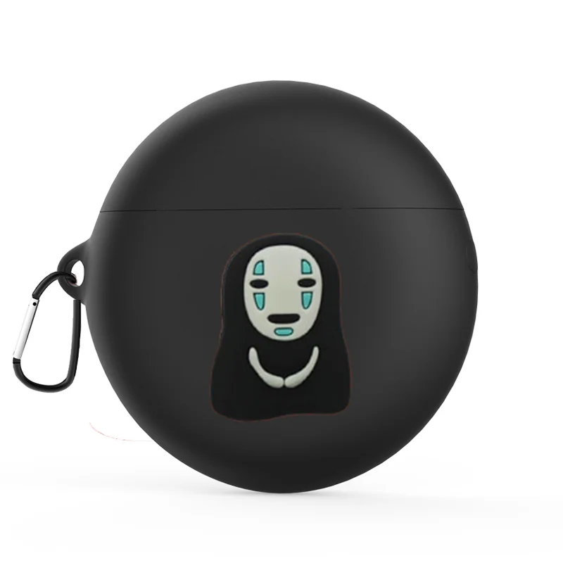 AKBNSTED милый мультфильм шаблон силиконовый защитный чехол для huawei Freebuds 3 беспроводной Bluetooth наушники Замена чехол - Цвет: Black 9