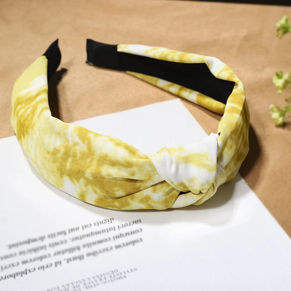 

Bohemian Vintage Floral Headband Hair Hoop Knotted Cloth Handmade Hairband for Women Fashion Headwear